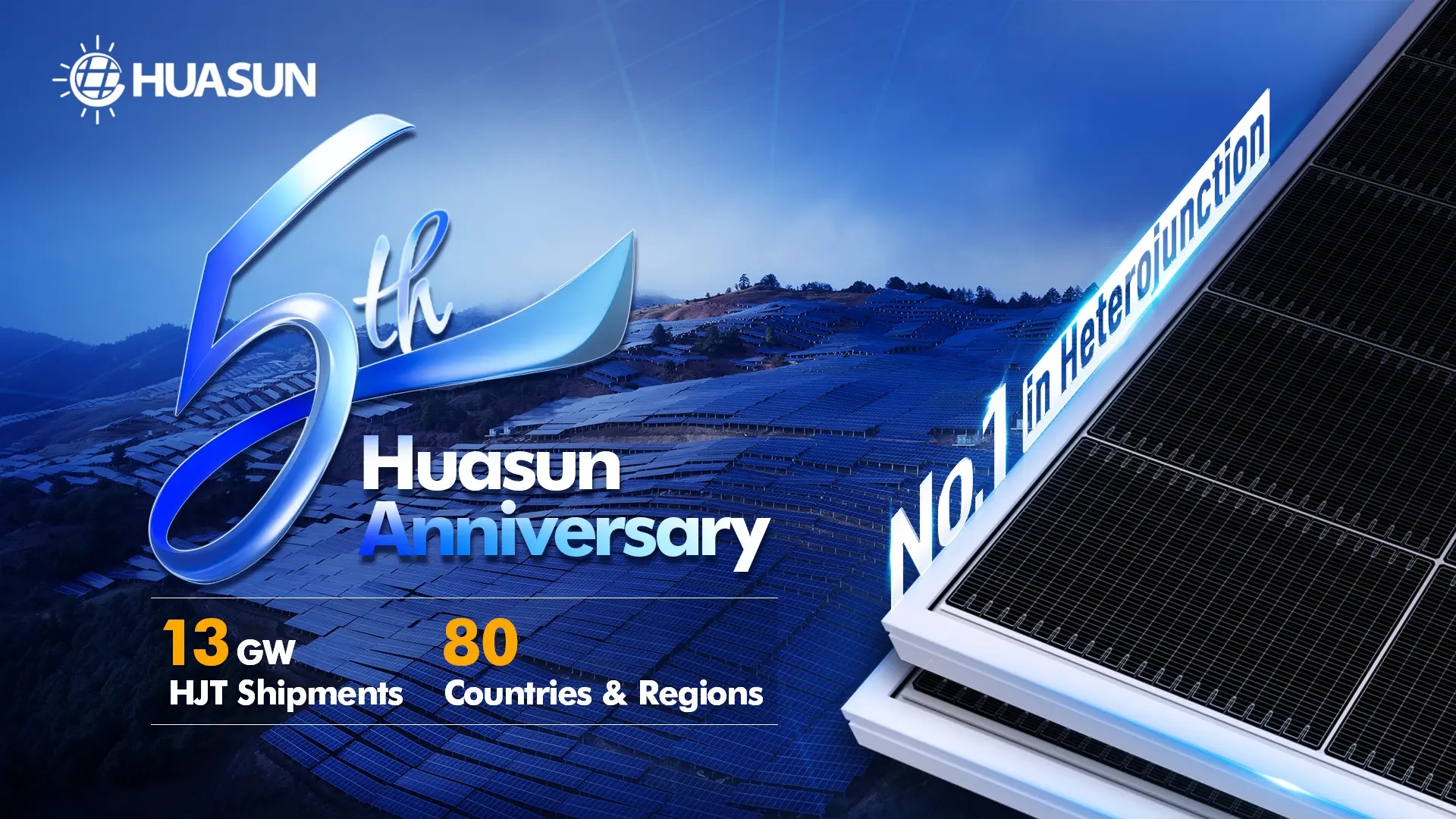 Huasun Energy Celebrates 5 Years at the Forefront of Heterojunction Solar Innovation and Industrialization