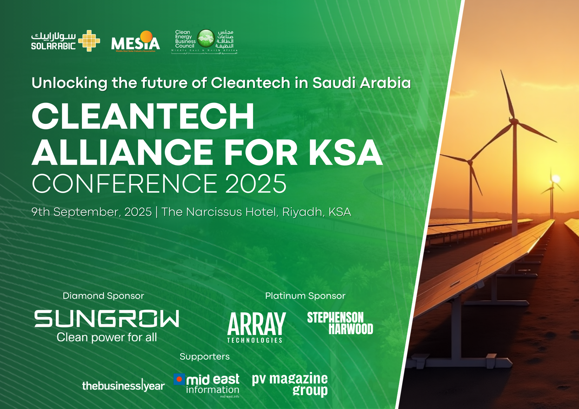Cleantech Alliance for KSA: Riyadh Prepares to Welcome the Region’s Clean-Energy Leaders